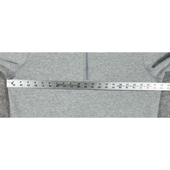 Mountain Hardwear MWH Logo 1/2 Zip Fleece Mens M Gray Pullover Mock Neck Sweater - Picture 5 of 7